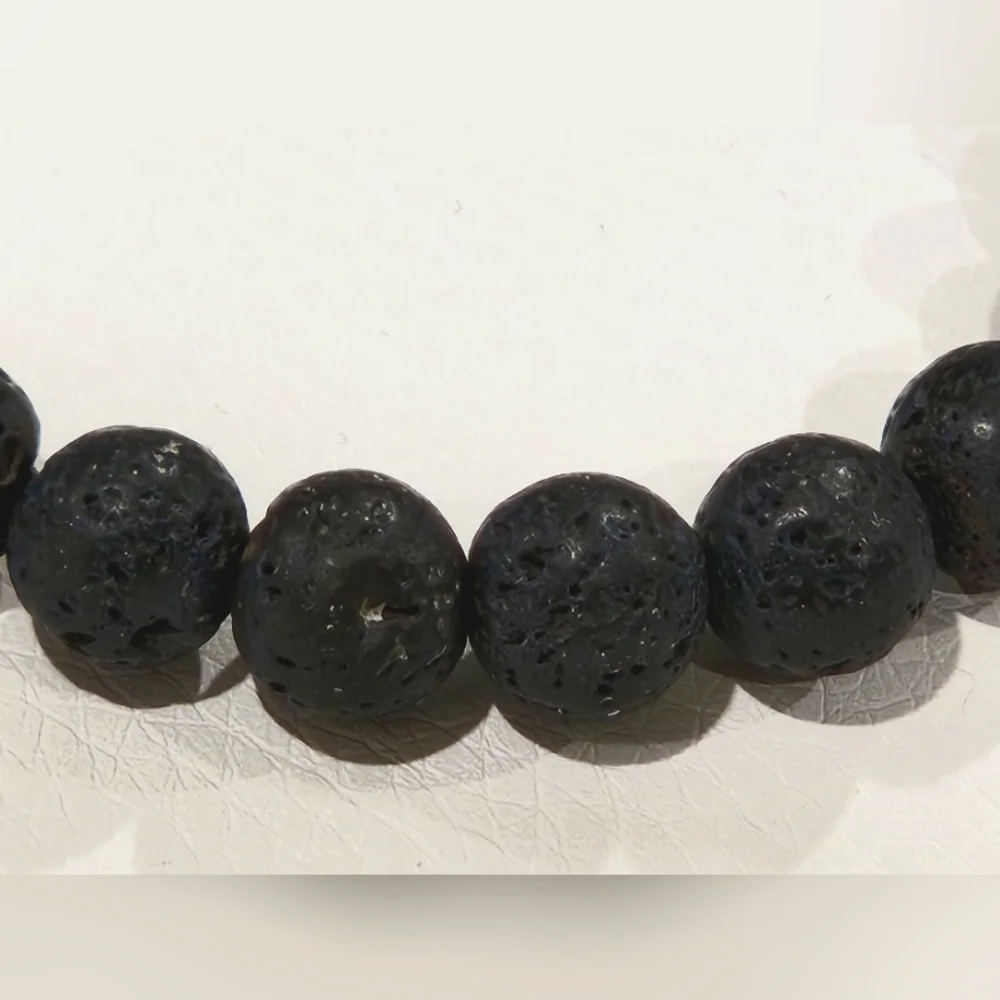 Men's bracelet Blue Lava stone rock - Picture 2 of 2